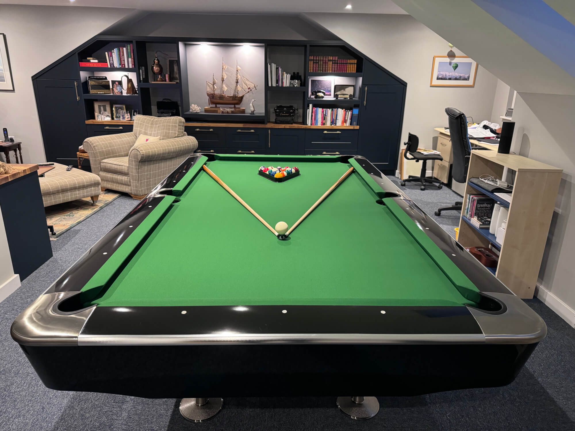Pureline LA Pro American Slate Bed Pool Table