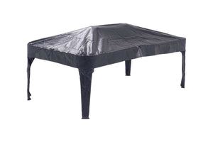 PVC protective cover fitted over the Cornilleau Classic Outdoor Pool Dining Table