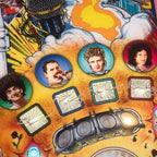 Queen Pinball Machine band portrait playfield artwork