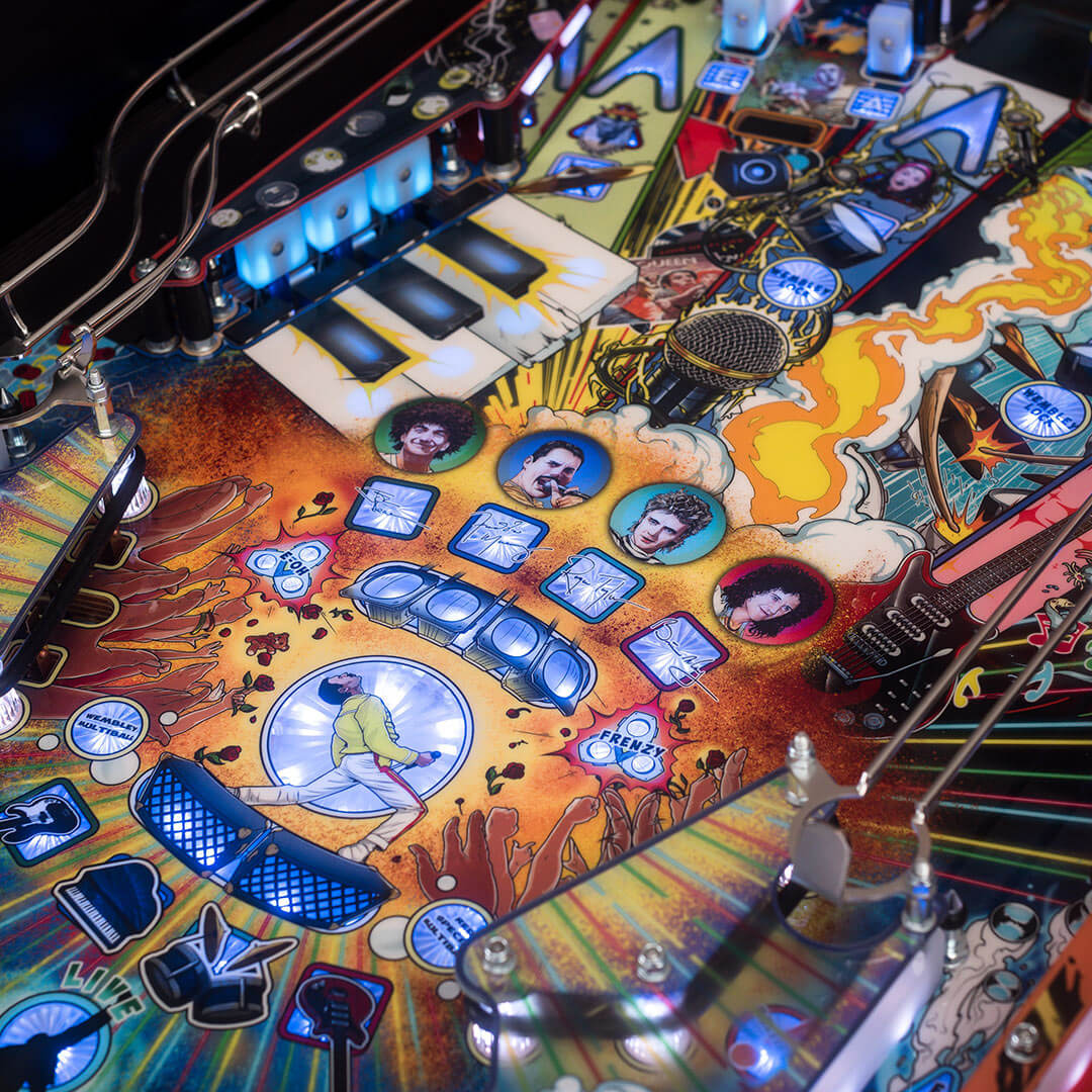 Queen Pinball Machine by Pinball Brothers playfield artwork