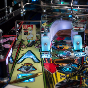 Queen Pinball Machine ramp lanes