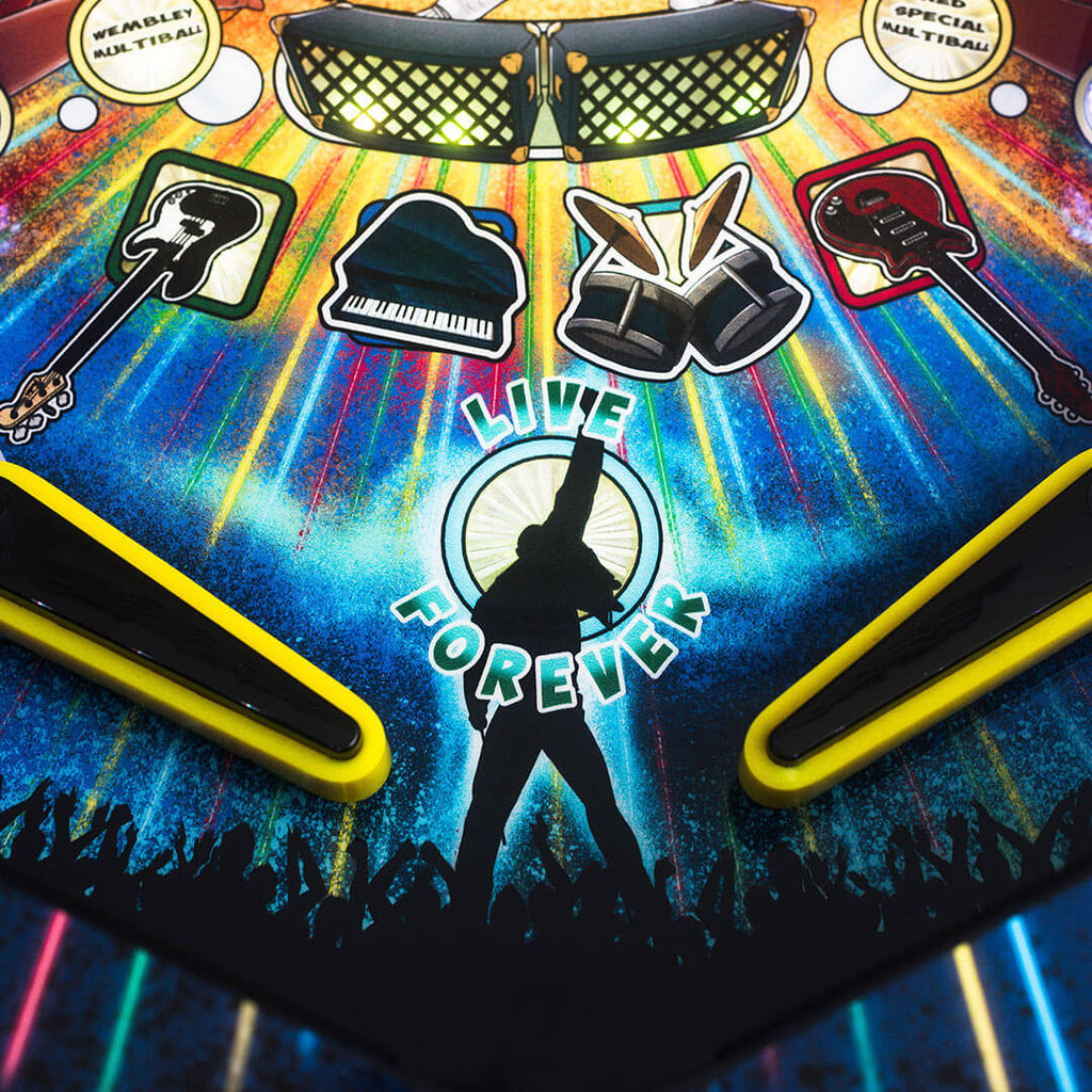 Queen Pinball Machine stage playfield artwork
