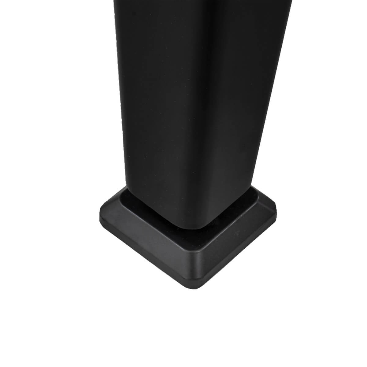 Black angled leg and levelling foot of the Rasson Apollo II pool table