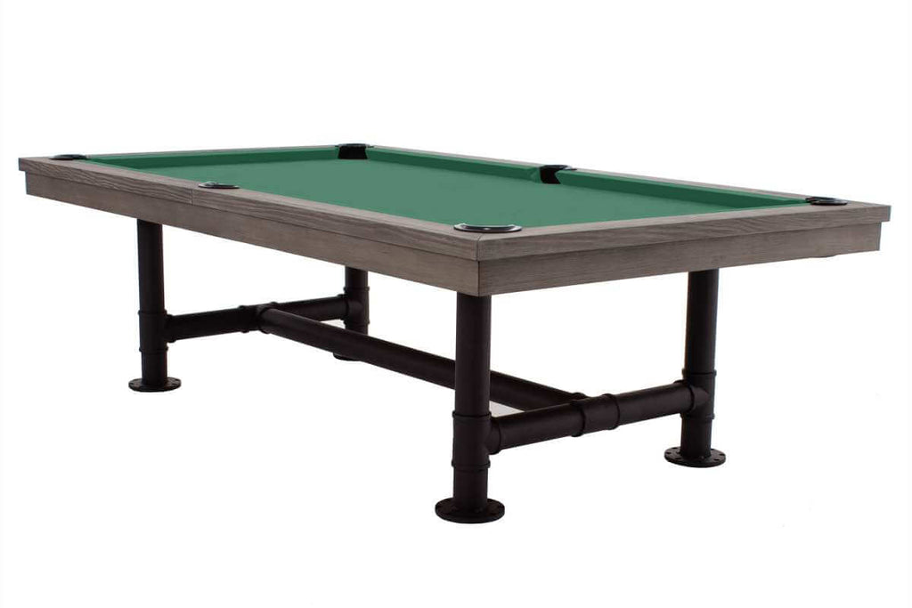 Rasson Bedford pool table in Silver Mist finish, full table view