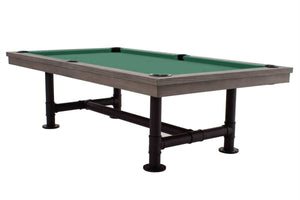 Rasson Bedford pool table in Silver Mist finish, full table view