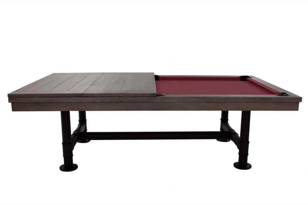 Rasson Bedford pool table with the optional Silver Mist cover plate fitted
