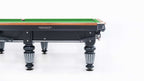 Turned black leg of the Rasson Englon 12ft Russian pyramid table