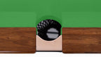 Middle pocket and cushion detail on the Rasson Englon 12ft Russian pyramid table