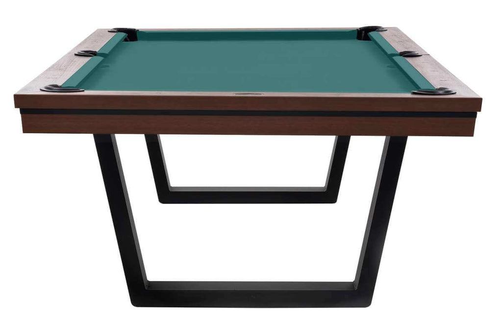 Rasson Madrid American Dining Pool Table in walnut finish, alternate angle view