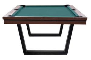 Rasson Madrid American Dining Pool Table in walnut finish, alternate angle view
