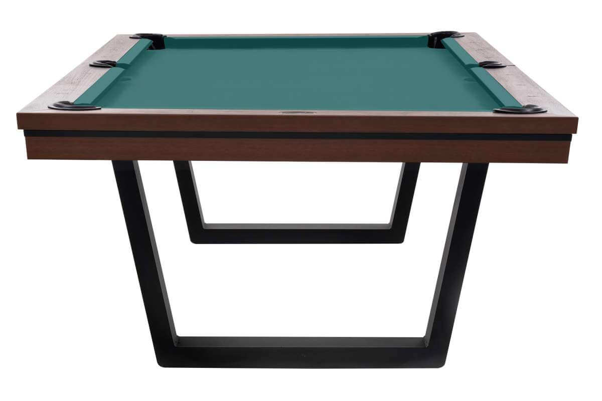 Rasson Madrid American Dining Pool Table in walnut finish, alternate angle view