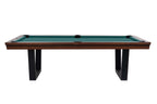Rasson Madrid American Dining Pool Table in walnut finish with green cloth