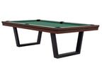Rasson Madrid American Dining Pool Table in walnut finish, full table view
