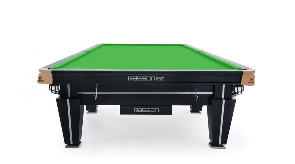 Rasson Magnum II 12ft snooker table viewed from a rear angle