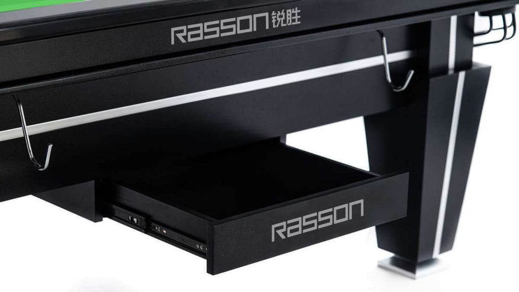 Rasson Magnum II 12ft snooker table in a black finish