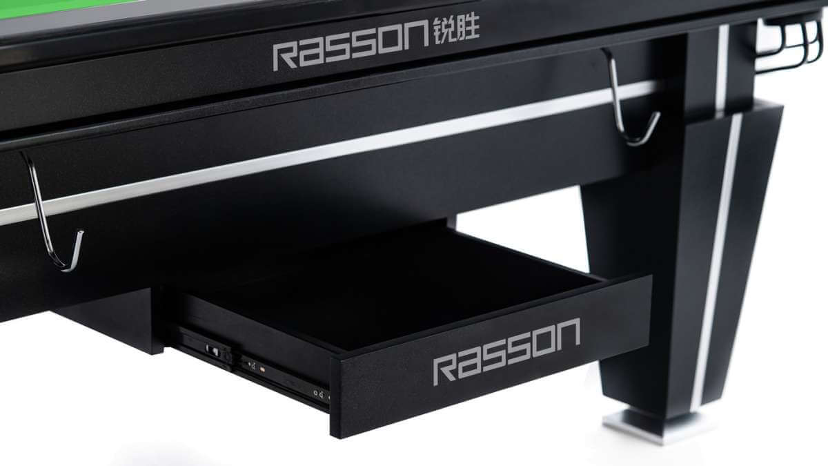 Rasson Magnum II 12ft snooker table in a black finish