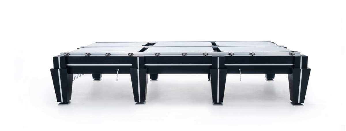 Frame and support construction beneath the Rasson Magnum II 12ft snooker table