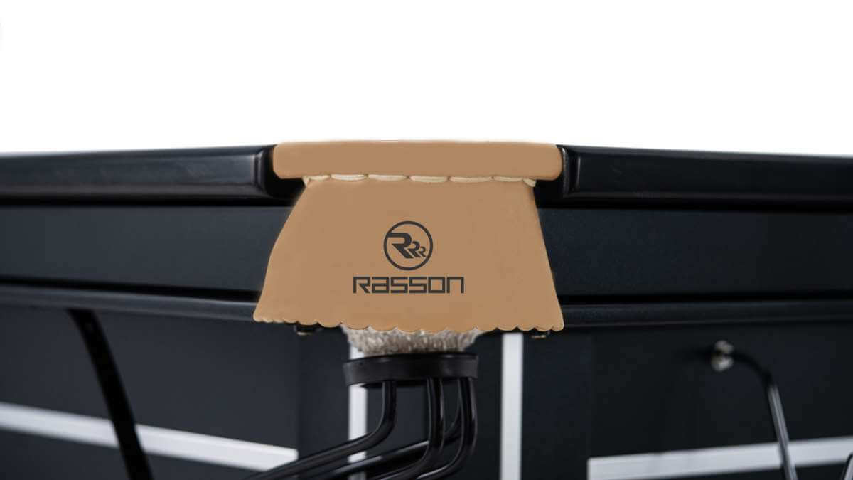 Corner pocket detail on the Rasson Magnum II 12ft snooker table