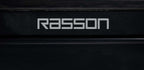 Rasson branding printed on the cushion rail of the Magnum II 12ft snooker table