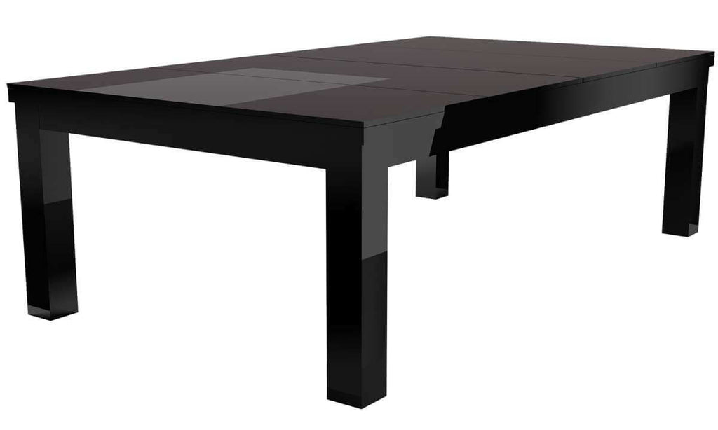 Rasson Penelope II 7ft Shining Black dining pool table, side view