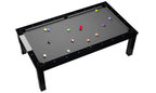 Rasson Penelope II 7ft Shining Black dining pool table, full table view