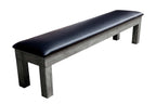 Rasson Penelope II Silver Mist dining pool table with matching storage bench