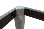 Rasson Penelope II Silver Mist dining pool table, corner detail showing pocket and cushion rail