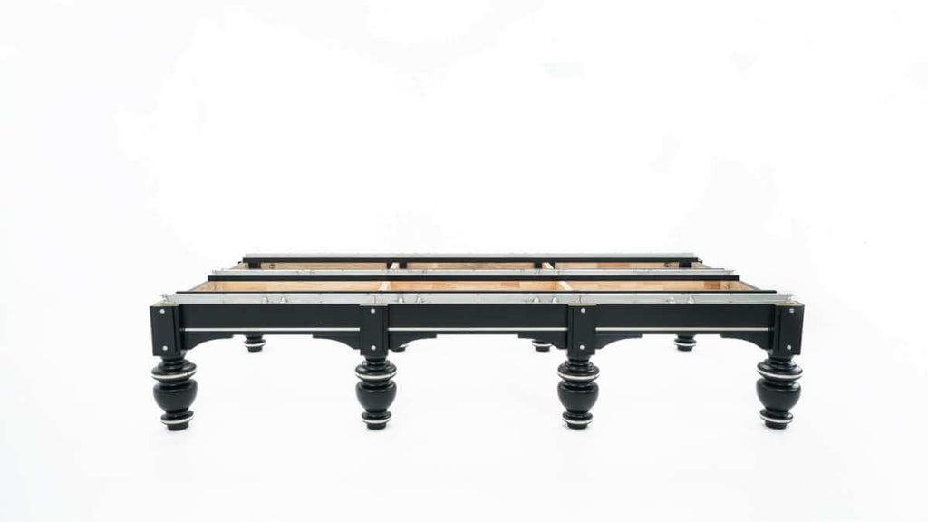 Underside support structure of the Rasson Strong II 12ft snooker table