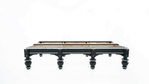 Underside support structure of the Rasson Strong II 12ft snooker table