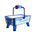 SAM Baby Slalom Evo kids air hockey table with blue LED lighting