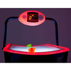 SAM Baby Slalom Evo playfield and puck under red lighting