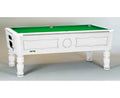 SAM Balmoral Champion English pool table in White cabinet finish