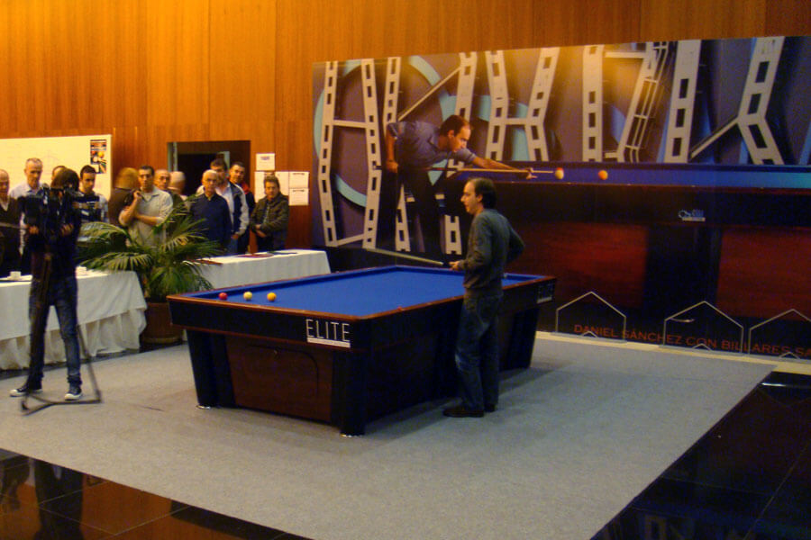 Elite Avant professional carom table in tournament use