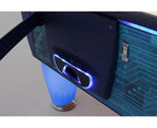 SAM Fast Track Evo II side coin door and LED leg