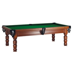 SAM Madrid American Pool Table with traditional turned-leg cabinet and slate bed