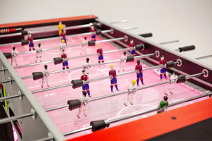 SAM Tecno Flame playfield with two-footed metal players