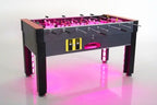 SAM Tecno Flame football table with pink LED lighting