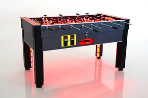 SAM Tecno Flame illuminated football table with red LED lighting