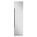 Signature Kitchen Suite 60cm integrated larder fridge with a stainless steel panel, door closed