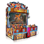 Skull of Shadow 4 player pirate shooting arcade machine with 75 inch screen and four pirate guns