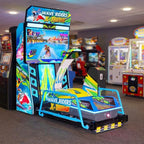Wave Rider X-Treme arcade machine glowing in a family entertainment centre