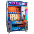 WIK Cyber Basketball arcade machine with neon sign, large screen and two player stations