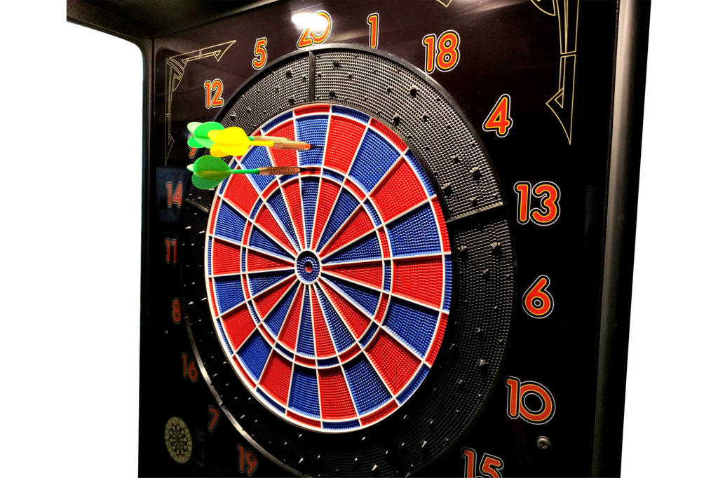 WIK Cyberdart soft-tip dartboard close-up