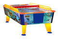 Wik Shark Outdoor Waterproof Air Hockey Table in 6ft and 8ft sizes, with a waterproof plywood cabinet and stainless steel playing surface for outdoor commercial use.
