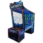 WIK Squid Battle ticket arcade machine with underwater artwork and netted throwing cage