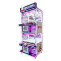 WIK Toy Star Mini 4 player arcade claw machine with two prize levels, white and pink cabinet and LED lighting