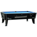 WIK Viking coin operated pool table with black cabinet and blue cloth